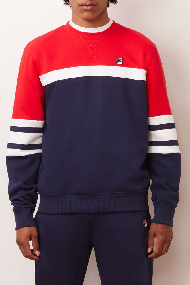 Fila Sweatshirt Herre Mørkeblå Verus Crew ZKA-076849